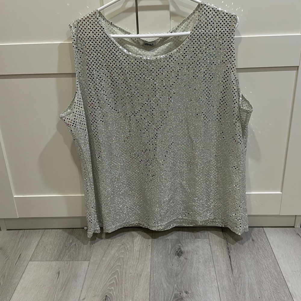 Rare glitter vintage vest festival party everyday